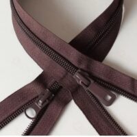 Блискавка спіраль Т7 80см коричнева, 2б