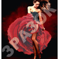 ЮМА 4166 Танцовщица, схема под бисер