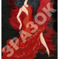 ЮМА 4165 Фламенко, схема под бисер