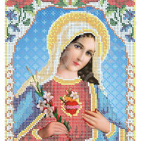 ЮМА 4169 Непорочное сердце Марии, схема под бисер