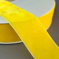 Стрічка оксамитова 1,0см жовта