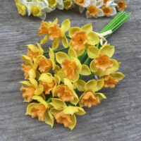 Нарцис 20см оранжево-жовтий 3шт 100422