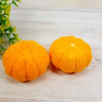 Декор из фетра Тыква 8см