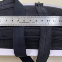 Коса бейка пополамка 20мм №41559 чорна