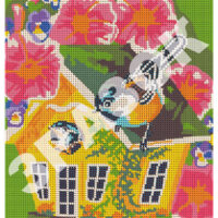 ЮМА 4196 Птичий домик, схема под бисер