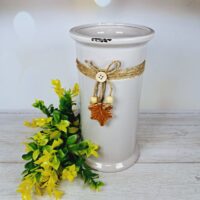 Ваза керамічна зістарена з декором 19см 794-V14