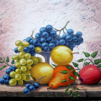Алмазна вишивка DM-235 Фруктовий натюрморт 50*40см