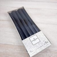 Декоративная свеча цилиндр CANDRA - Черная 24см