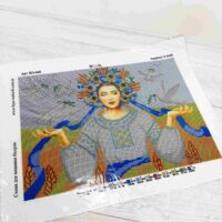 Фея Вышивки ВП-448 Украинка в поле, схема под бисер