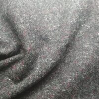 Ткань Плотная шерсть+синтетика (пальто) 1,5м темно-серый (Италия Сток)