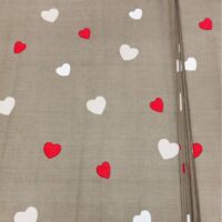 Хлопковая ткань (бязь Gold) 220см Сердечки