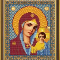 Новая Слобода БИС9015 Пресвятая Богородица Казанская, схема под бисер