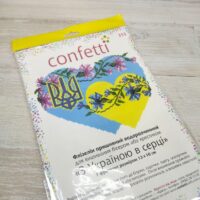 Флізелін водорозчинний К353 З Україною в серці 20*30см