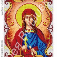 Фея Вышивки АТ-77 Св. Раиса, схема под бисер