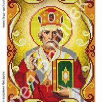 Фея Вышивки АТ-71 Св. Николай, схема под бисер