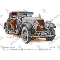 ДАНА-2183 Шоколадный ретро-авто, схема под бисер