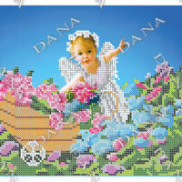 ДАНА-2221 Ангел цветов, схема под бисер