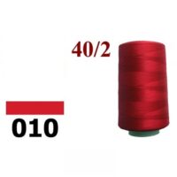 Нить полиэстер 40/2 4000ярд 010 красный 24758