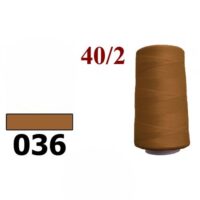 Нить полиэстер 40/2 4000ярд 036 оранжево-коричневый 25623