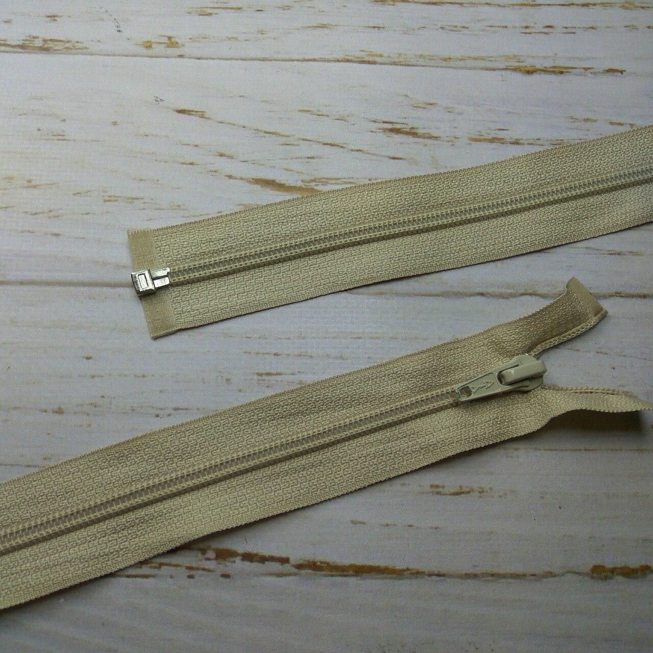 Молния разъемная, витая, Т5, 65см, нейлон, 0543 беж