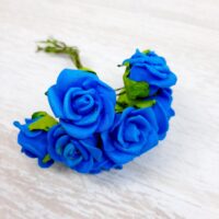 Букет цветов декоративных 5634-1-15 синий