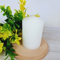 Свічка парафінова Стовпчик 10*6см біла 5-7-17