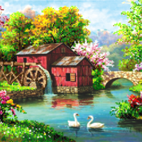 Миледи СЛ-3077 Полдень, схема под бисер