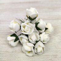 Роза букет 5632-1-4-1 белая