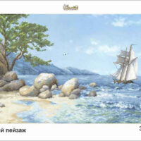 Золотая подкова ЗПП-030 Морський пейзаж, схема под бисер