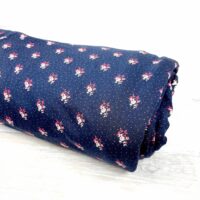 Ткань хлопок Турция 1,7м сиреневая в мелкий цветочек