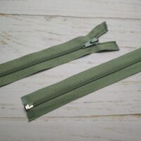 Молния разъемная, витая, Т5, 60см, нейлон, 3022 светлый хаки