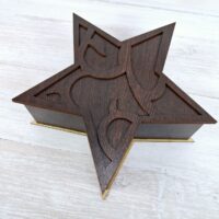 ПА-К-121 Коробка Зірочка коричнева 23,5*26*8см