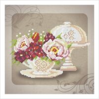 ВДВ Т-0040 В кофейных тонах, схема под бисер