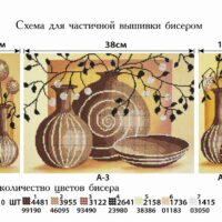 Фея Вышивки ТМ-1 Кувшины, схема под бисер