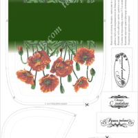 Тела Артис СТ-004 (1) Маковая феерия, схема под бисер