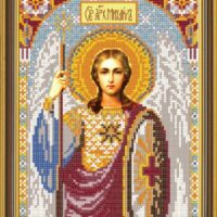 Новая Слобода БИС9018 Архангел Михаил, схема под бисер