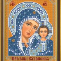 Новая Слобода БИС9002 Богородица Казанская, схема под бисер