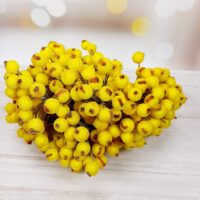 Ягода в цукрі 12см жовта пучок