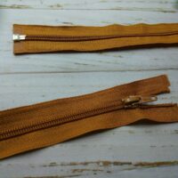 Молния разъемная, витая, Т5, 50см, нейлон, 0301 горчица