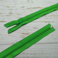 Молния разъемная, витая, Т5, 60см, нейлон, 0702 зелень