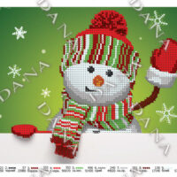 ДАНА-2139 Привет от снеговика, схема под бисер