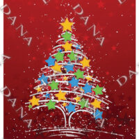 ДАНА-2140 Новогодняя елка, схема под бисер