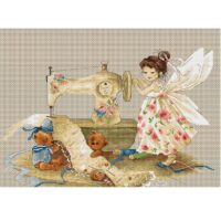 Luca-S В1116 Фея-рукодельница, набор для вышивания нитками
