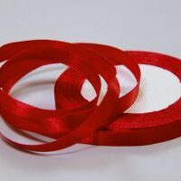 Стрічка атласна 10мм 23м №48 бордо