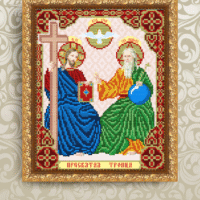 ArtSolo VIA 4231 Пр. Троица. Отец Сын и Св. Отец, схема под бисер