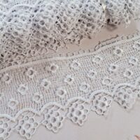 Мереживо макраме 8,5см біле ТS-12