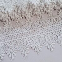 Мереживо макраме 9,0см біле KMS-8