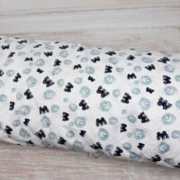 Ткань хлопок Турция 1,4м бабочки на белом