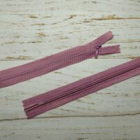 Молния потайная неразъемная, витая, Т3, 50см, нейлон, 3688 пыльная роза