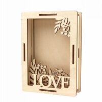 3D рамка для фото „Love“ 2, фанера, 18*13см